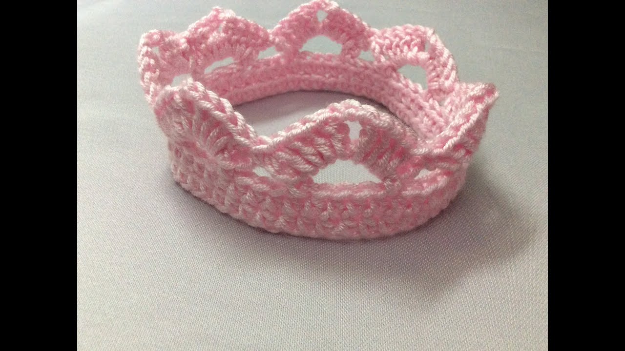 MÓC VƯƠNG MIỆN.      CROCHET PRINCESS CROWN