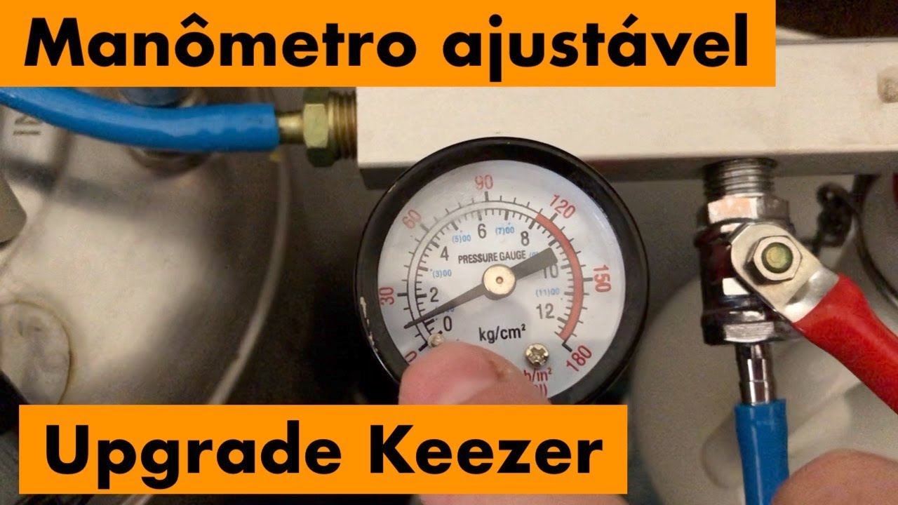 projeto Keezer - Upgrade 3 Adicionando manômetro de linha Como fazer uma chopeira com para chopp
