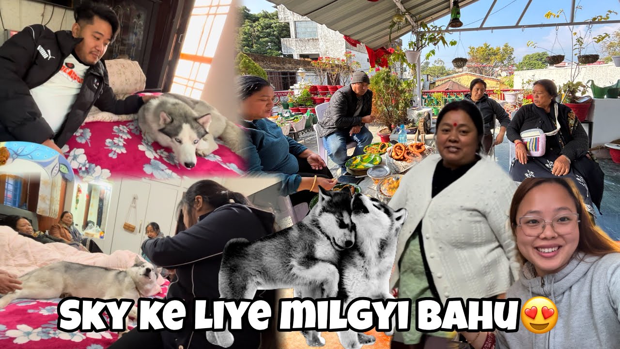 Lo bhayi Sky Ka RISHTA bhi Tay hogya🤭😁Bahu Milgai mujhko bhi|| MOMO PARTY😍|| Family Vlog