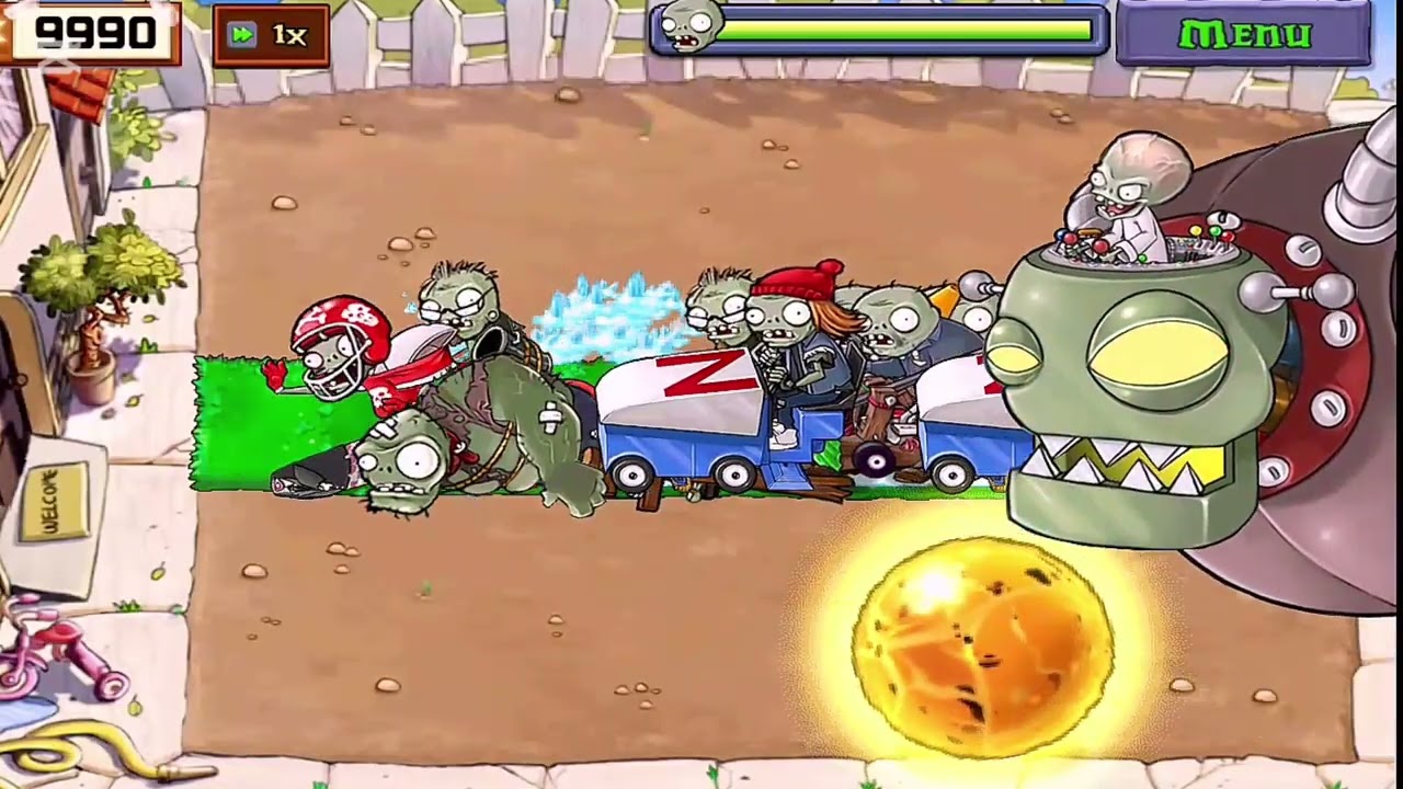 Threepeater Vs Dr.Zomboss God Peashooter Kill Dr.Zomboss and all Zombies PVZ Mod