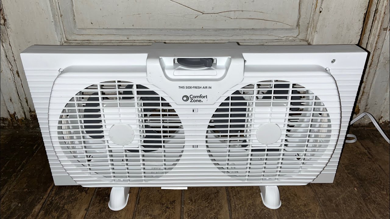 Unboxing/Initial Checkout of a Comfort Zone Twin Window Fan