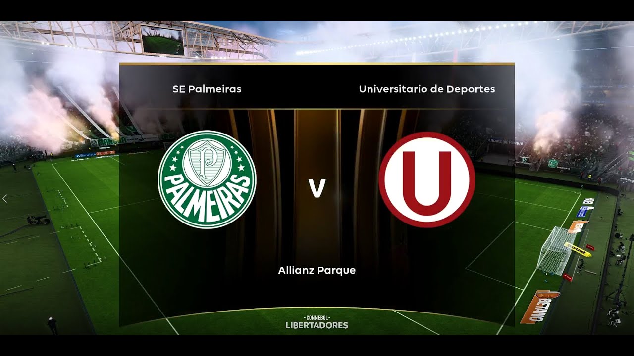 PALMEIRAS x UNIVERSITARIO (21/O8/2025) | LIBERTADORES 2025 AO VIVO COM IMAGENS | Efootball 2025