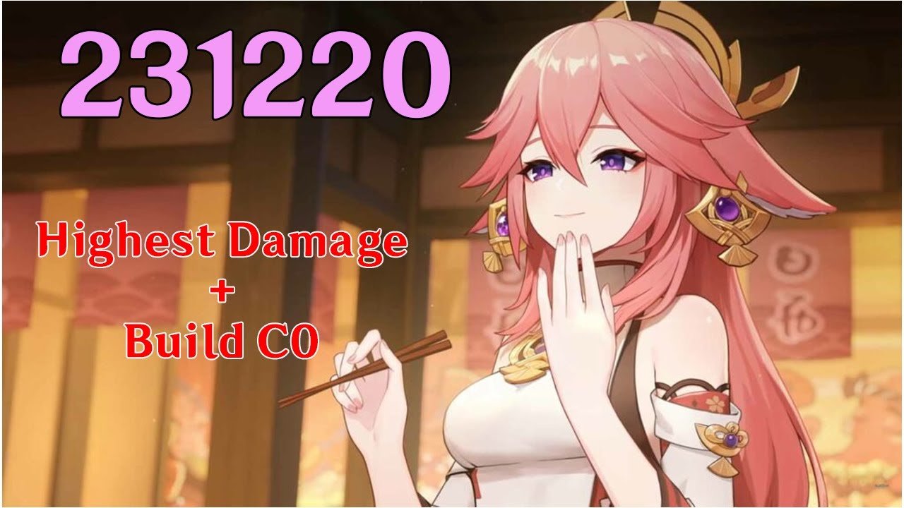 C0 Yae Miko Highest Per Hit Damage With Build