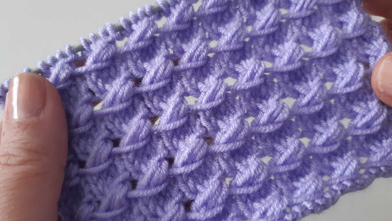 4 sıradan oluşan örmesi kolay örgü modeli