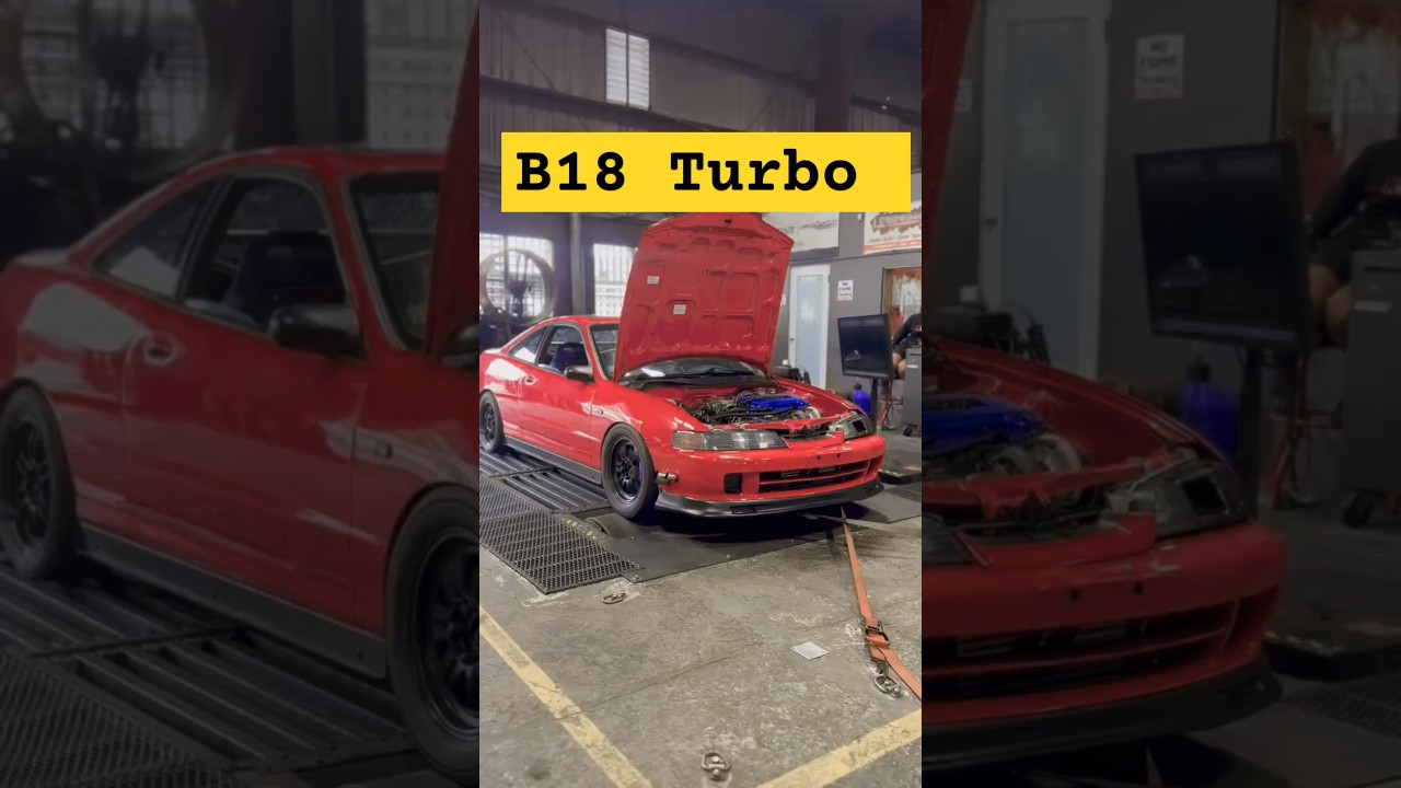 B18 Turbo Integra 20psi Dyno Pull #honda #bseries #turbo #dyno