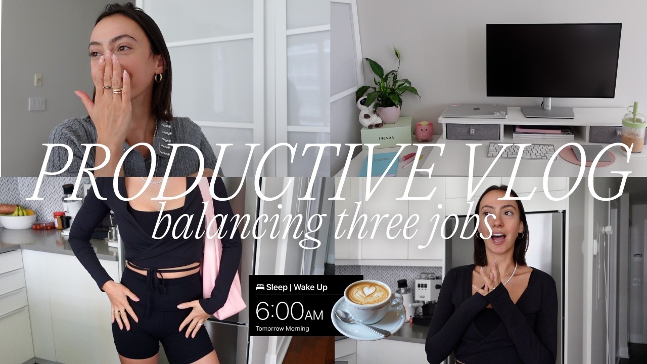 VLOG: 6am productive days in my life ⏰✅ how i balance working 3 jobs