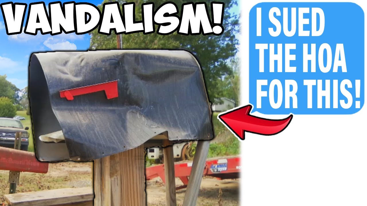HOA President Vandalized My Mailbox! SUES Me For Catching Him On Camera!
