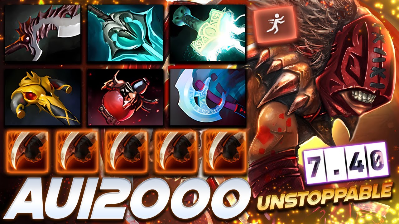 [7.40] Aui2000 Bloodseeker Unstoppable - Dota 2 Pro Gameplay [Watch & Learn]