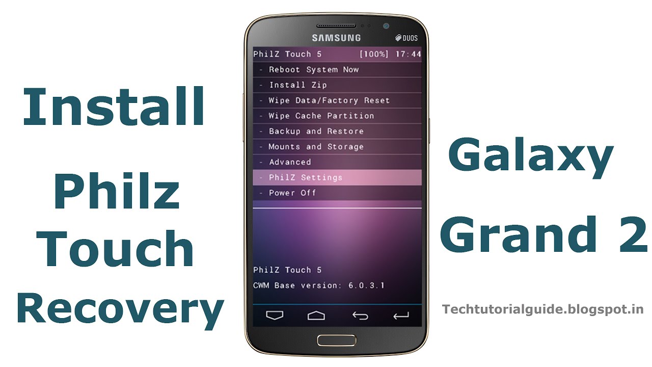 Install Philz Touch Recovery On Galaxy Grand 2