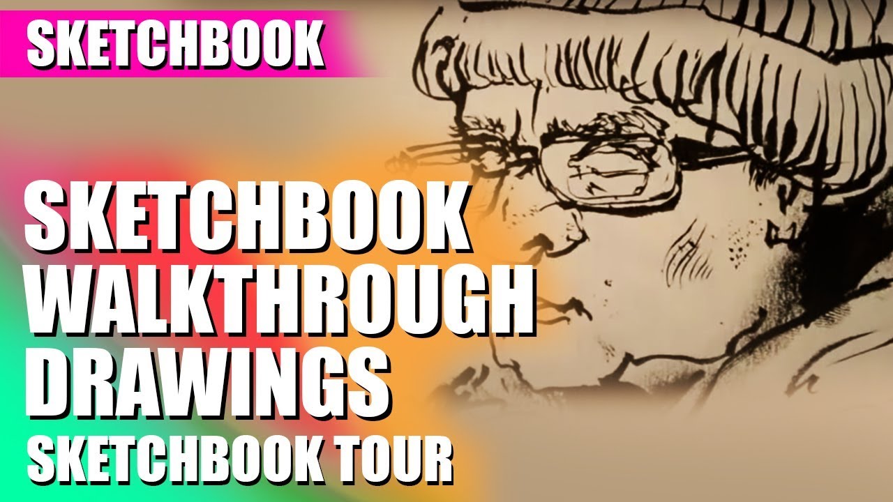 Sketchbook Drawings - Flip Through/tour Book 2 (Part 1)