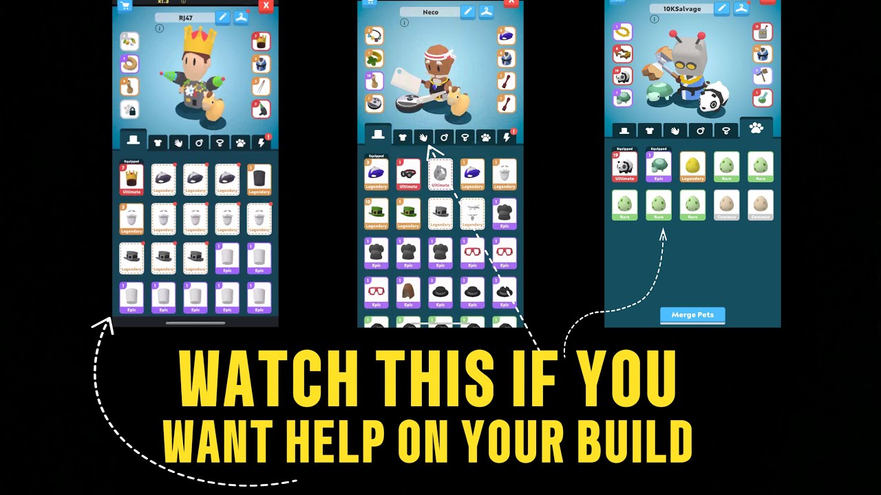 Eatventure: how to improve with specific loadouts