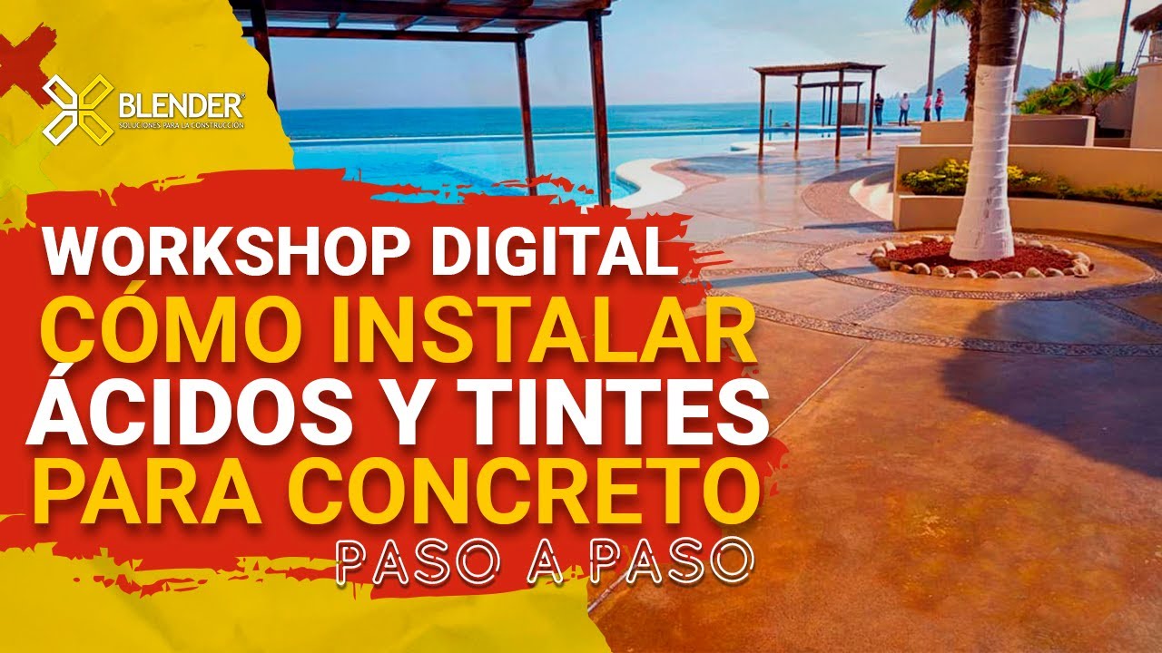 WORKSHOP DE INSTALACIÓN -  Cómo Instalar Ácidos y Tintes Para Concreto - Paso a Paso - 🚧