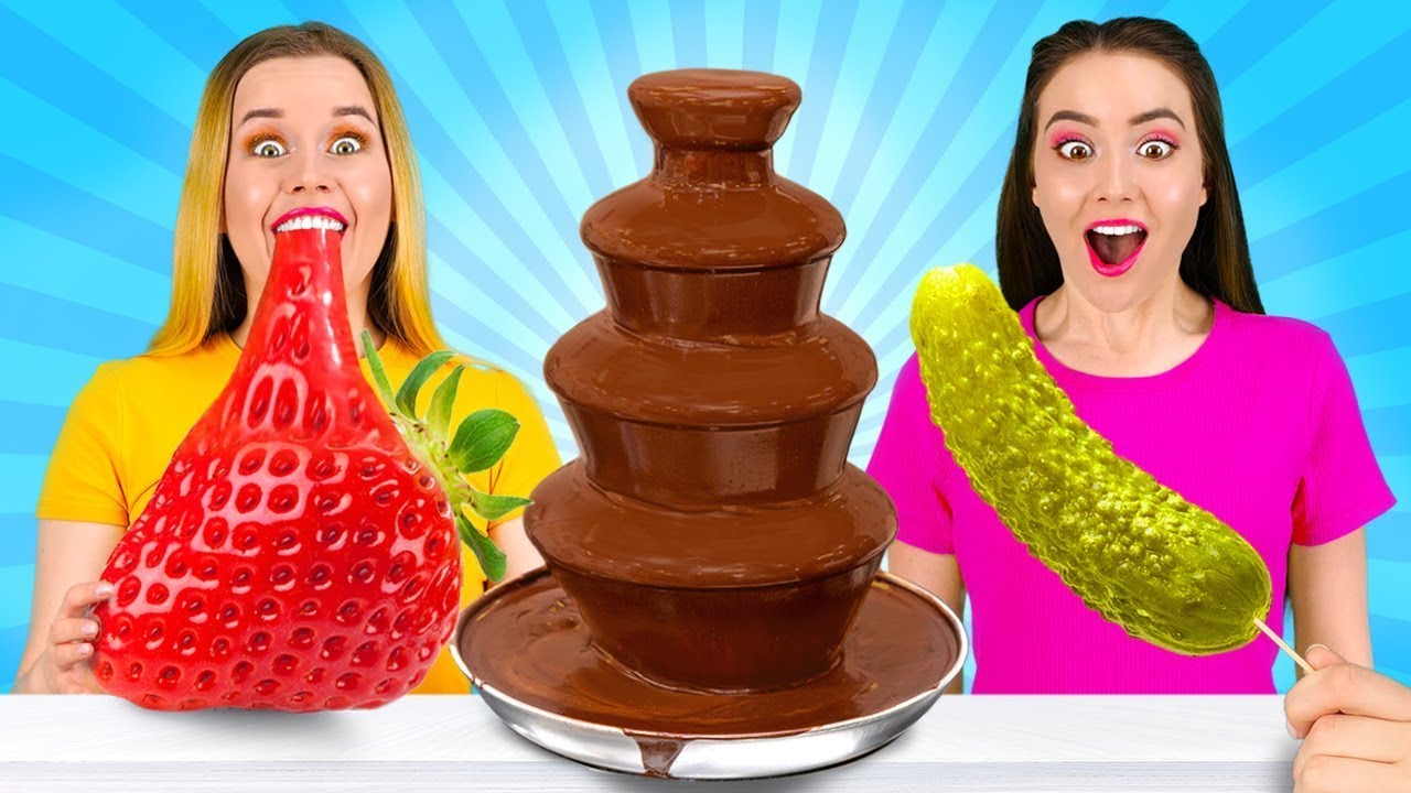 TANTANGAN MAKANAN SQUISHY VS MAKANAN ASLI || TERAKHIR STOP Menang! Uji Rasa oleh 123 GO! FOOD