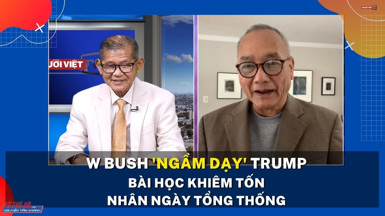 W Bush 'ngầm dạy' Trump bài học khiêm tốn nhân Ngày Tổng Thống