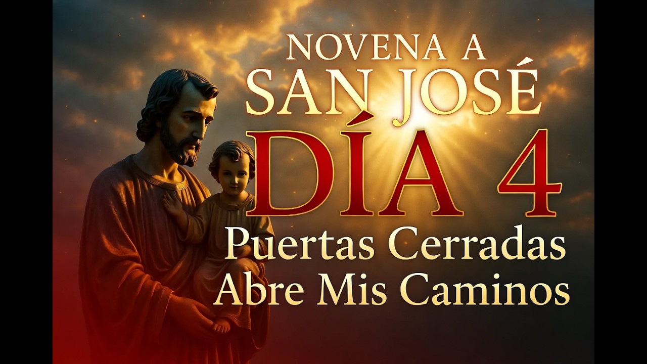 SAN JOSÉ ABRE MIS CAMINOS 🙏 Oración para Puertas Cerradas y Problemas Económicos | Novena Día 4
