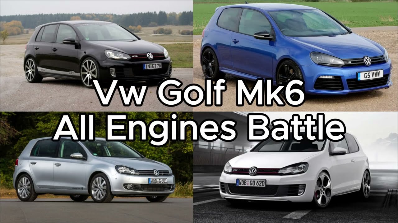 Volkswagen Golf Mk6 All Engines Battle