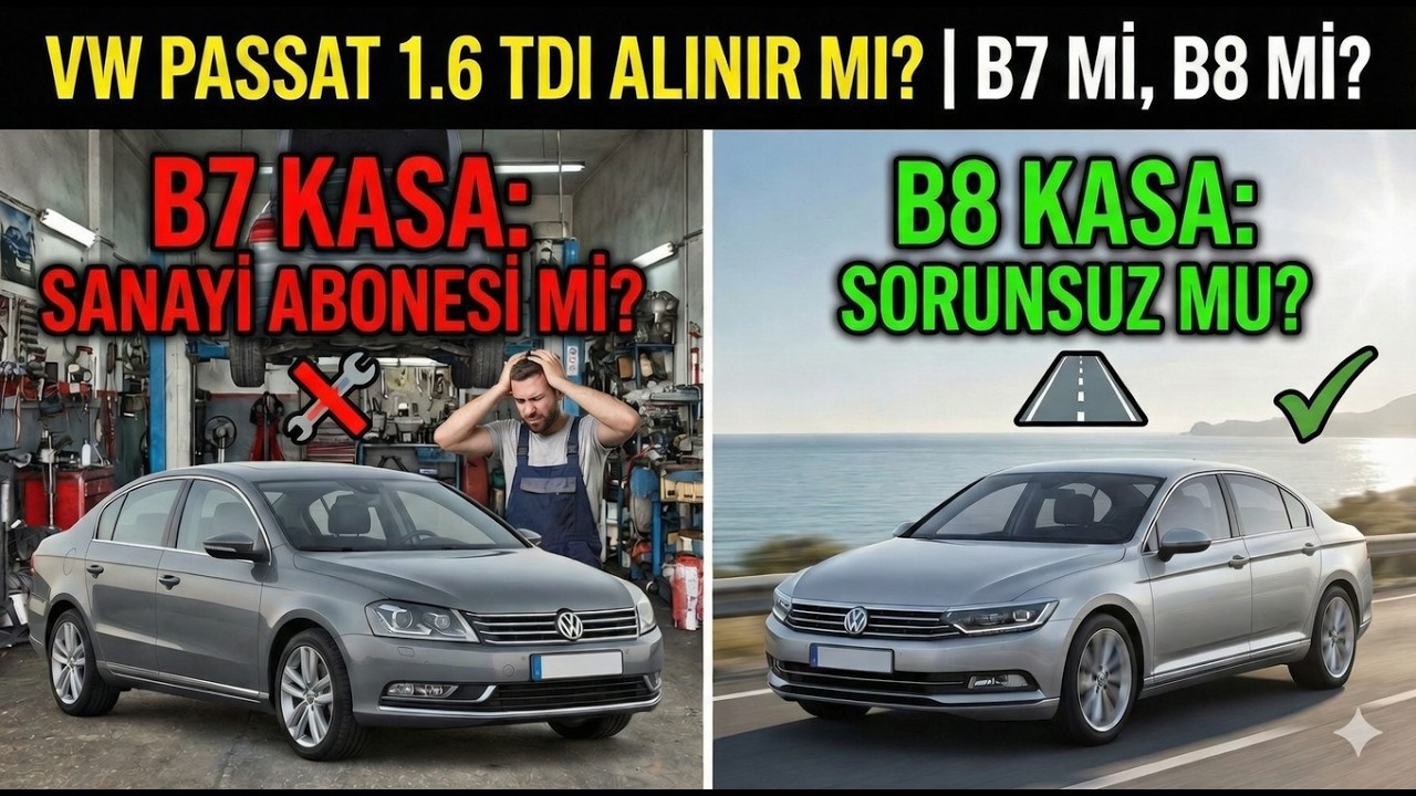 VW Passat 1.6 TDI Alınır Mı? | B7 mi, B8 mi? Sanayiye Ortak Etmeyen Model Hangisi?