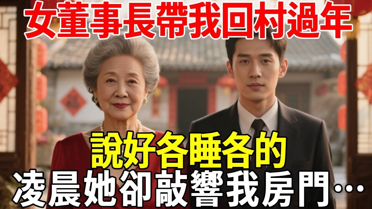 女董事長帶我回村過年，說好各睡各的，凌晨她卻敲響我房門…#蝴蝶飛飛 #民間故事 #奇聞趣事 #古代小說#懸疑#老年情感