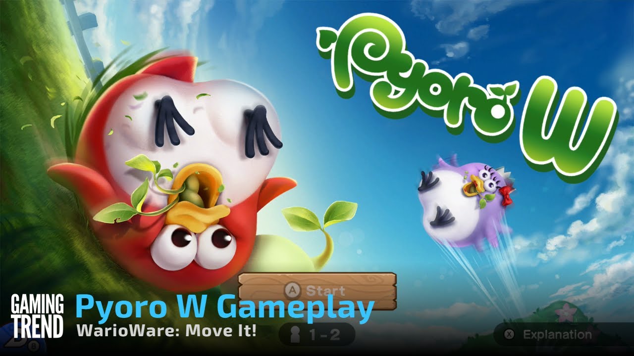 Pyoro W - WarioWare: Move It! Gameplay