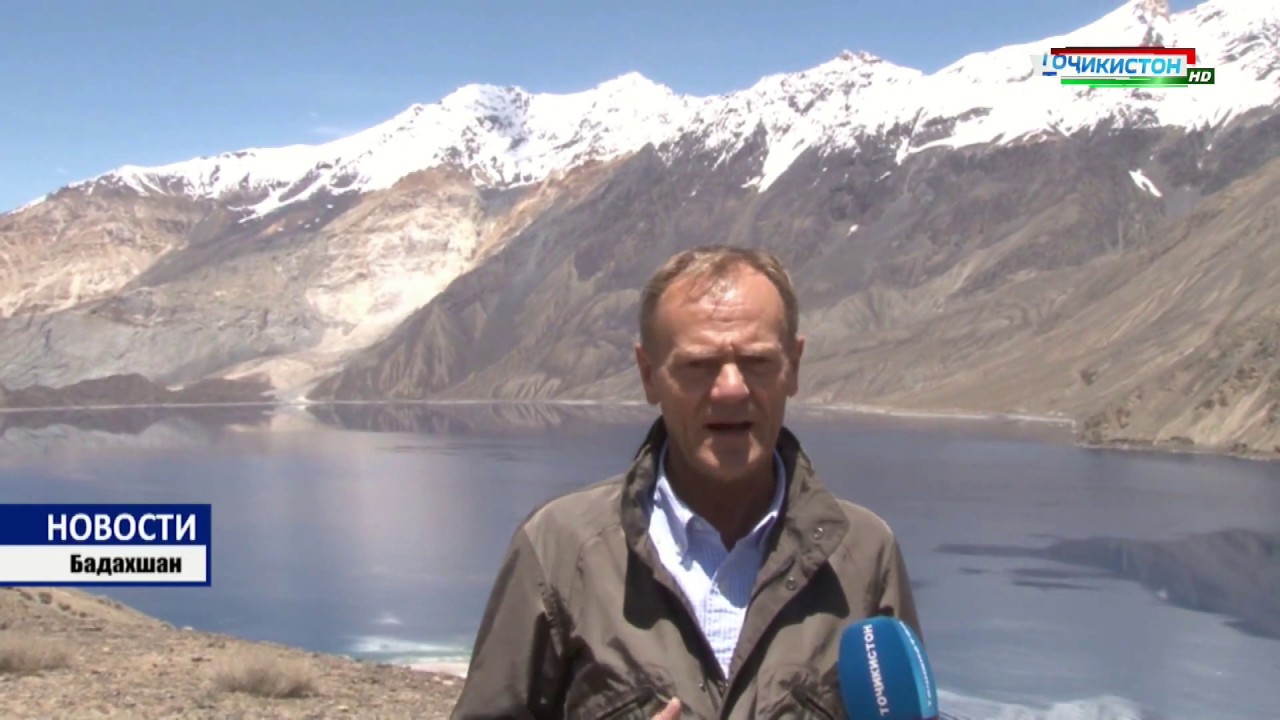 Donald Tusk at the Sarez Lake
