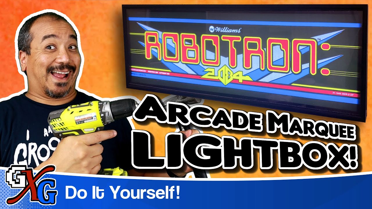 Arcade Marquee Light Box -  A GenXGrownUp 