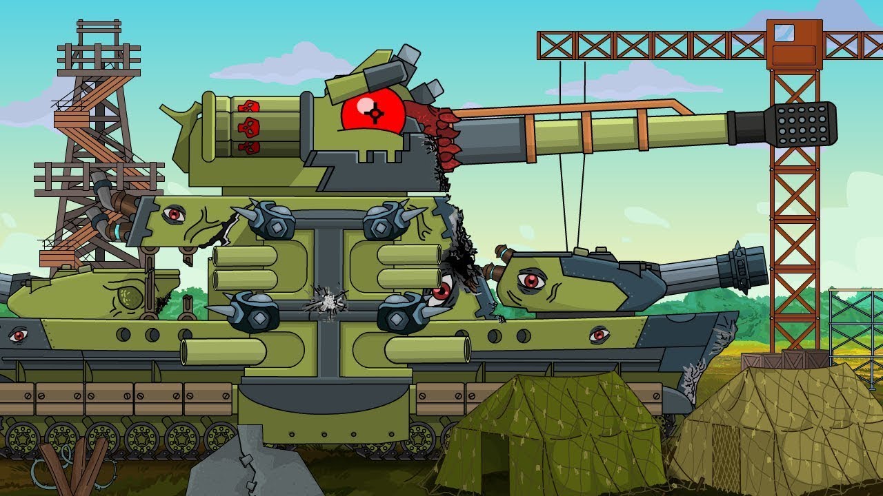 Faceless Landkreuzer gets field repairs and back in action