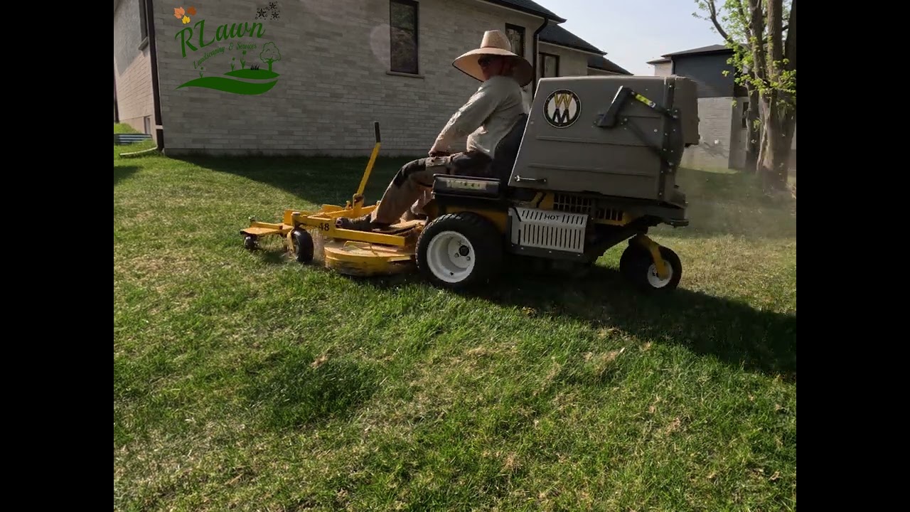 Dethatching with The Walker T25i. Way to #relaxing