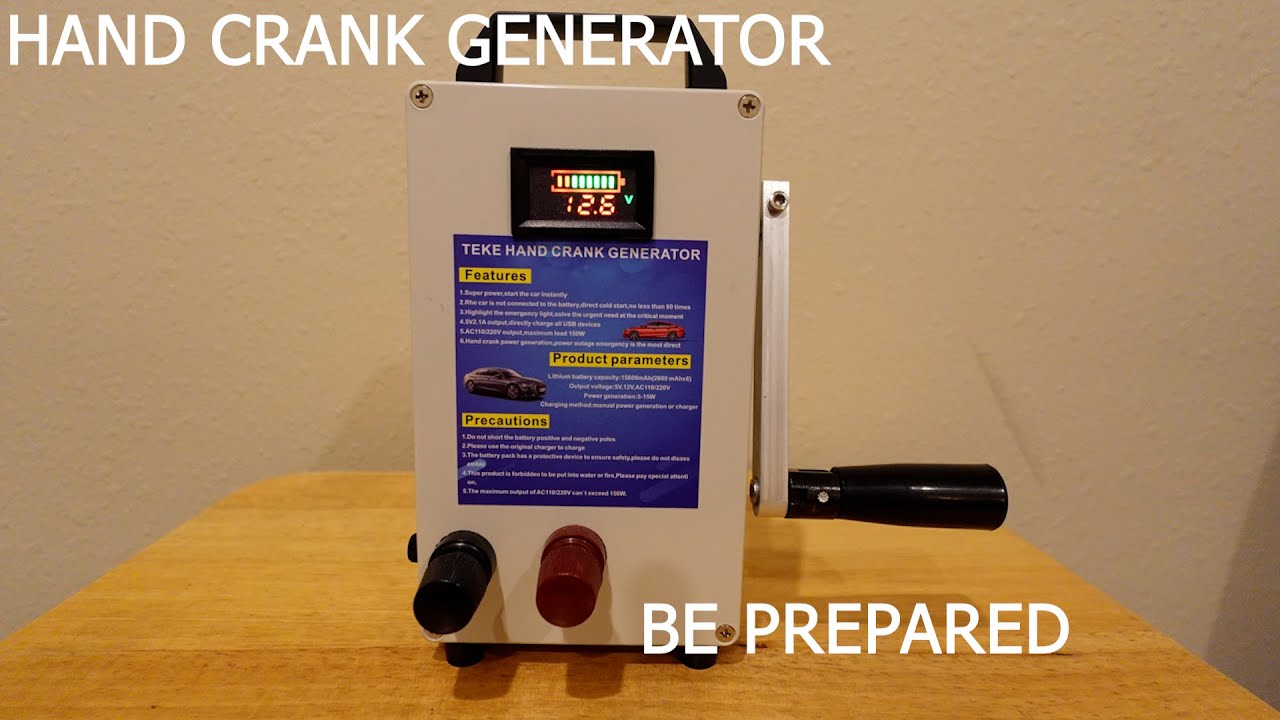 Hand Crank Generator - Be Prepared
