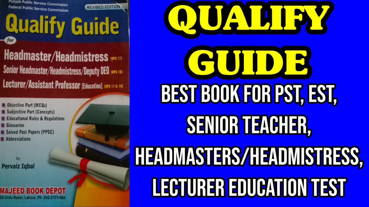 Helping Book For NTS, Senior Teacher, Headmasters, Lecturer Test|| Qualify Guide.