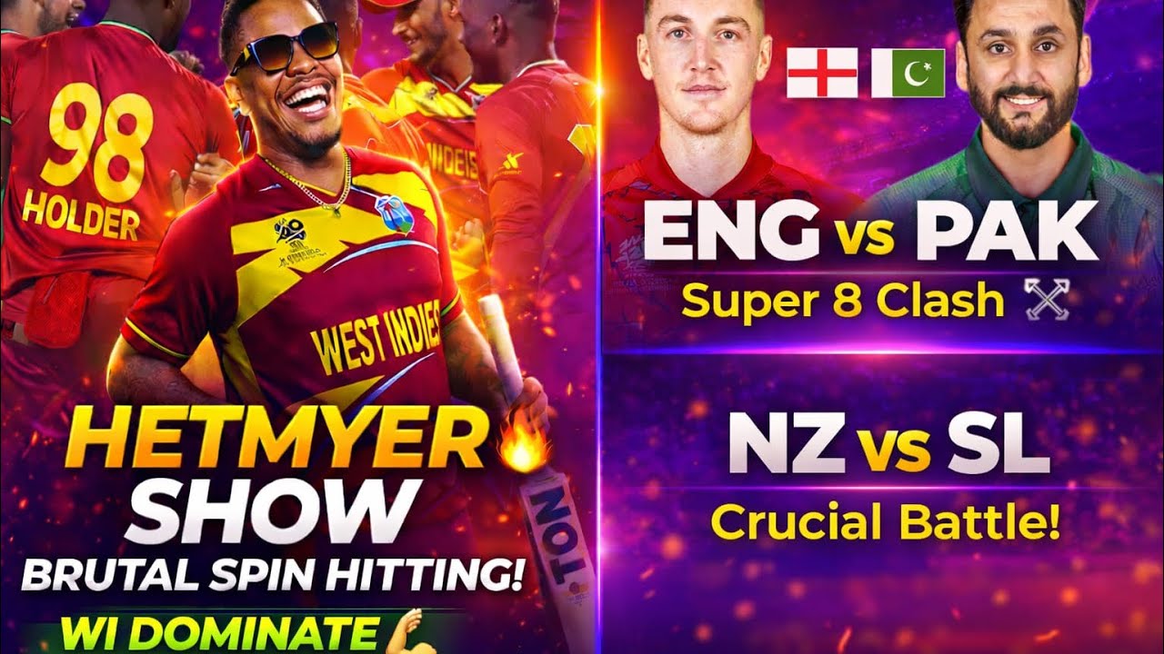WI HUMILIATE Zimbabwe by 107 Runs! 🔥 Hetmyer Masterclass | Super 8 Statement