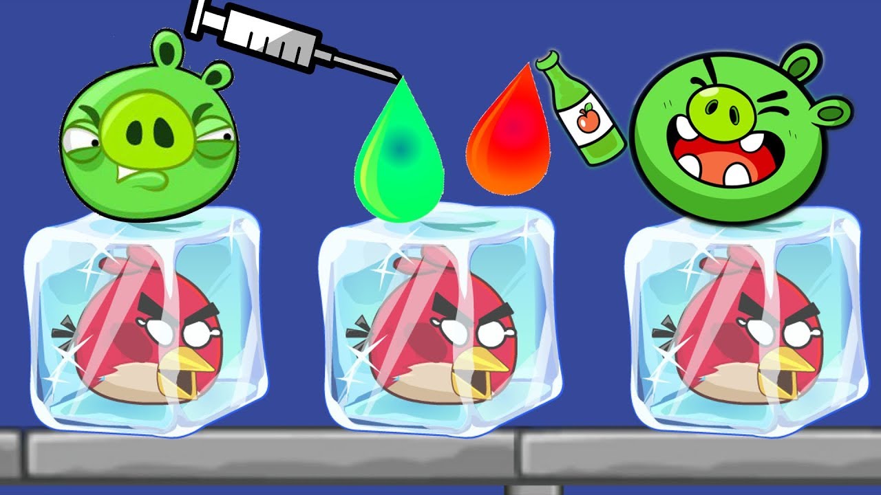 Unfreeze Angry Birds - RESCUE THE BIRDS BY DROPPING COLOR WATER WALKTHROUGH!