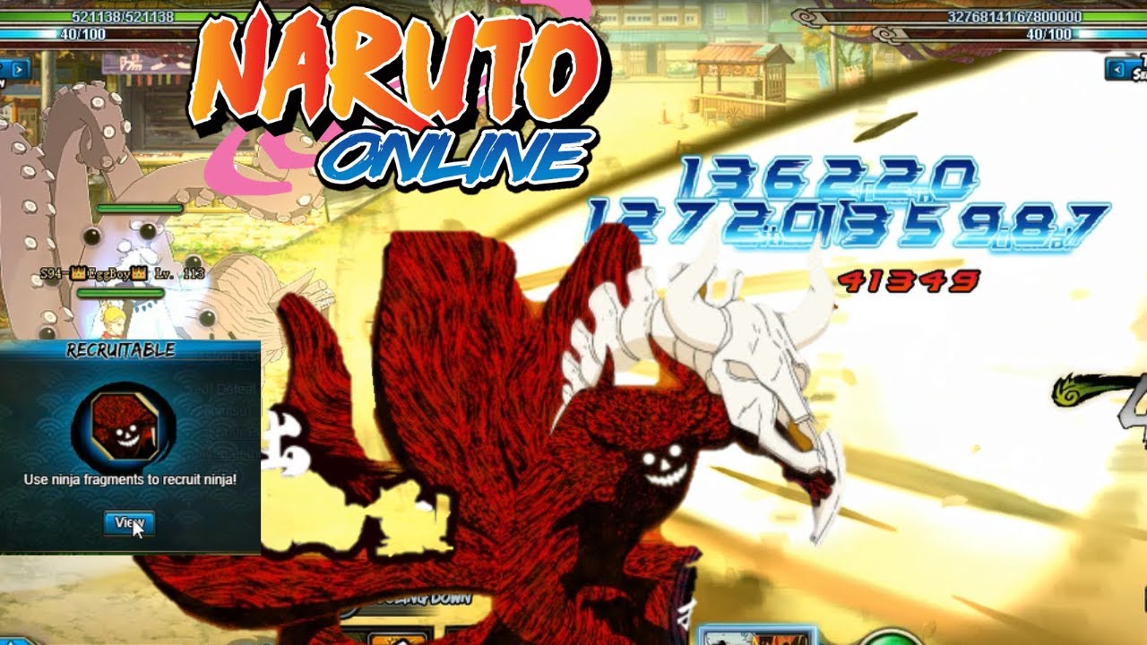Naruto Online - First Testplay Killer Bee [Tailed Beast Chakra] English Server