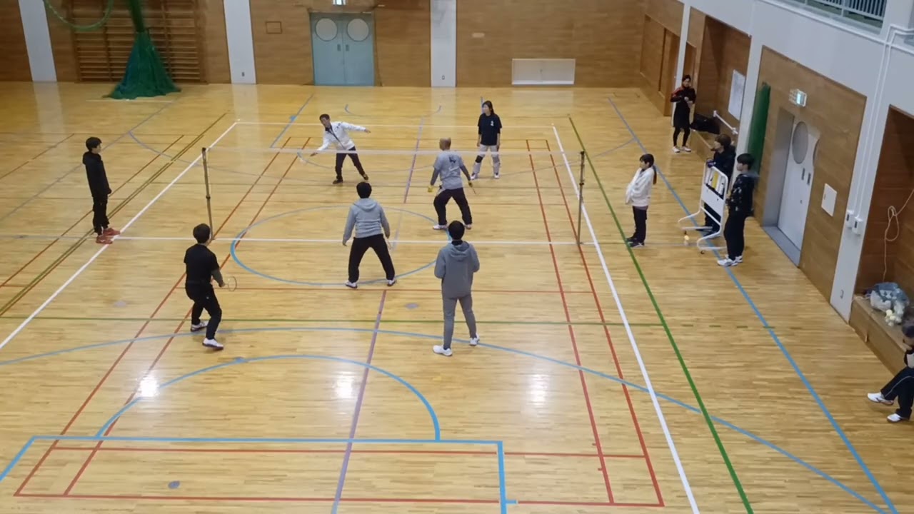 1/29 ⑤ ファミリーバドミントン練習【南高梅】