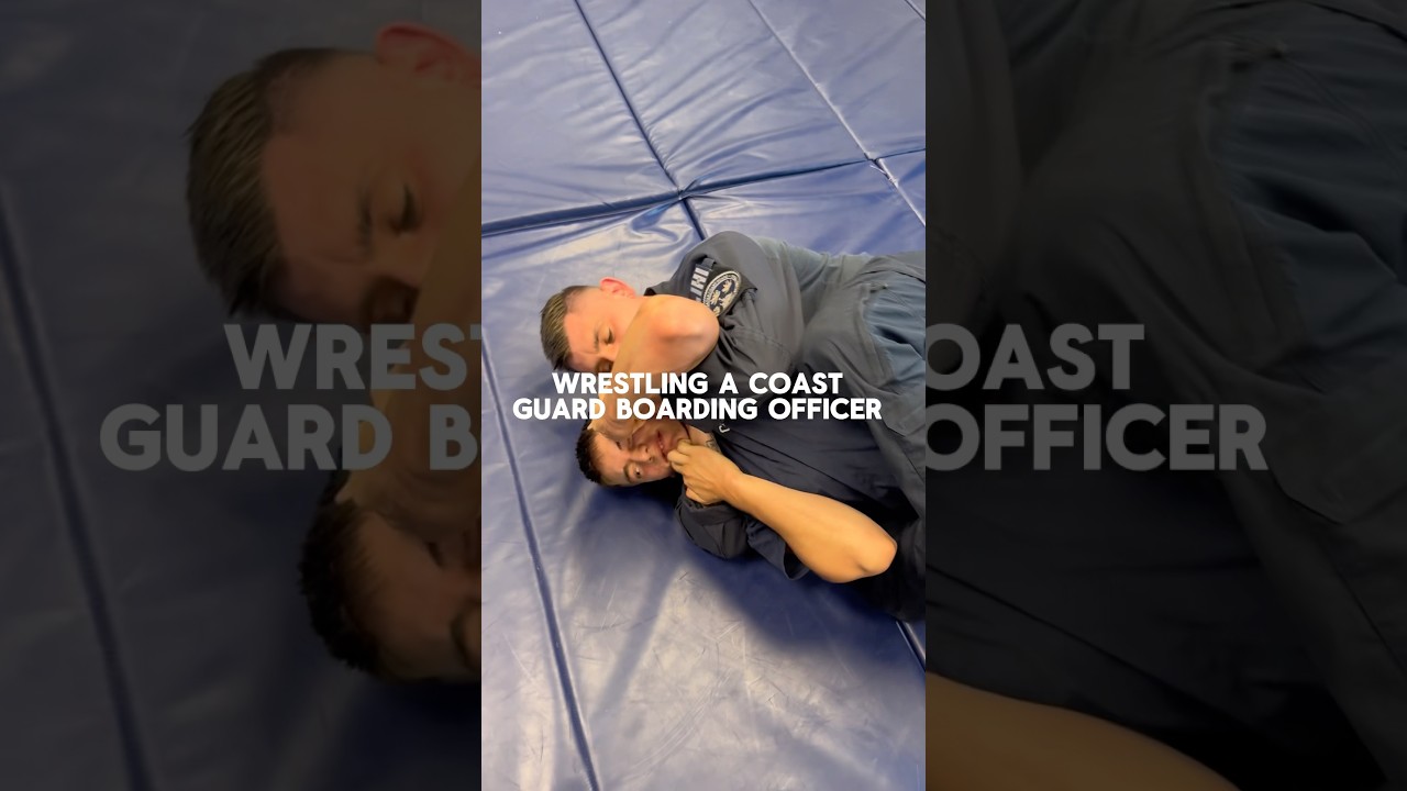 I Wrestled a Coast Guard Boarding Officer! #uscg #coastguard #militarylife #viralshorts