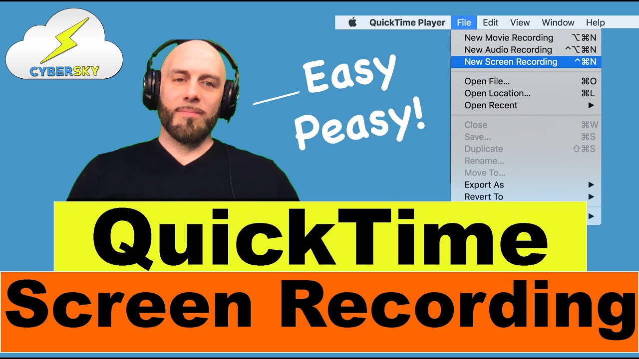 Quicktime For Screen Recording - Easy Peasy!