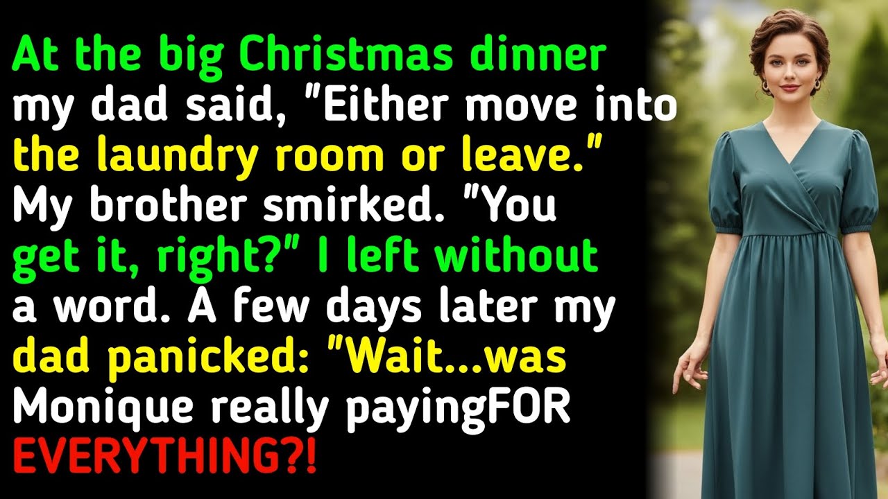 At the big Christmas dinner my dad said, 