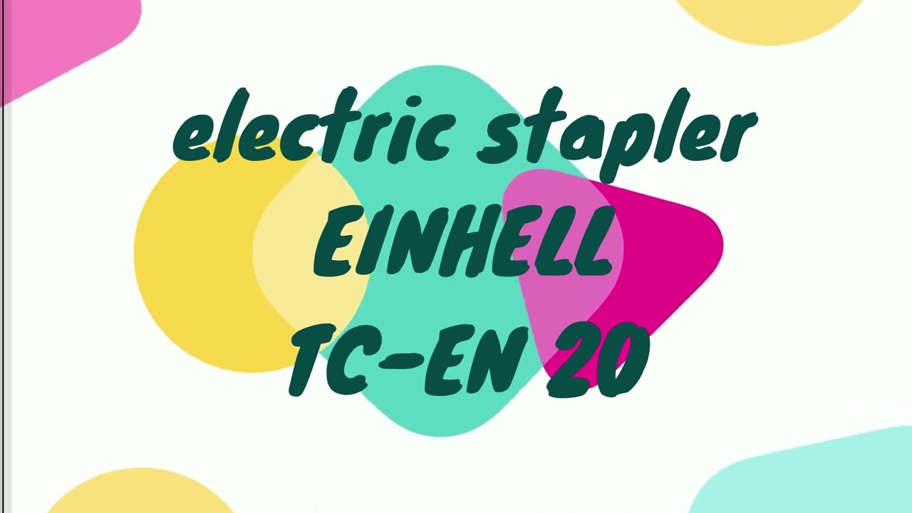 5o Greek Unboxing for 2024 electric stapler Einhell TC EN 20