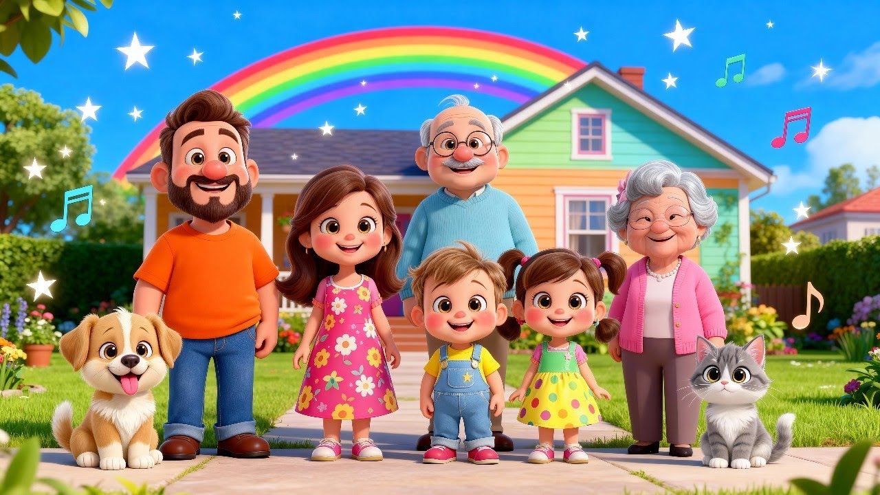 The Family Song 👨‍👩‍👧 | Nursery Rhyme for Kids – Zizu