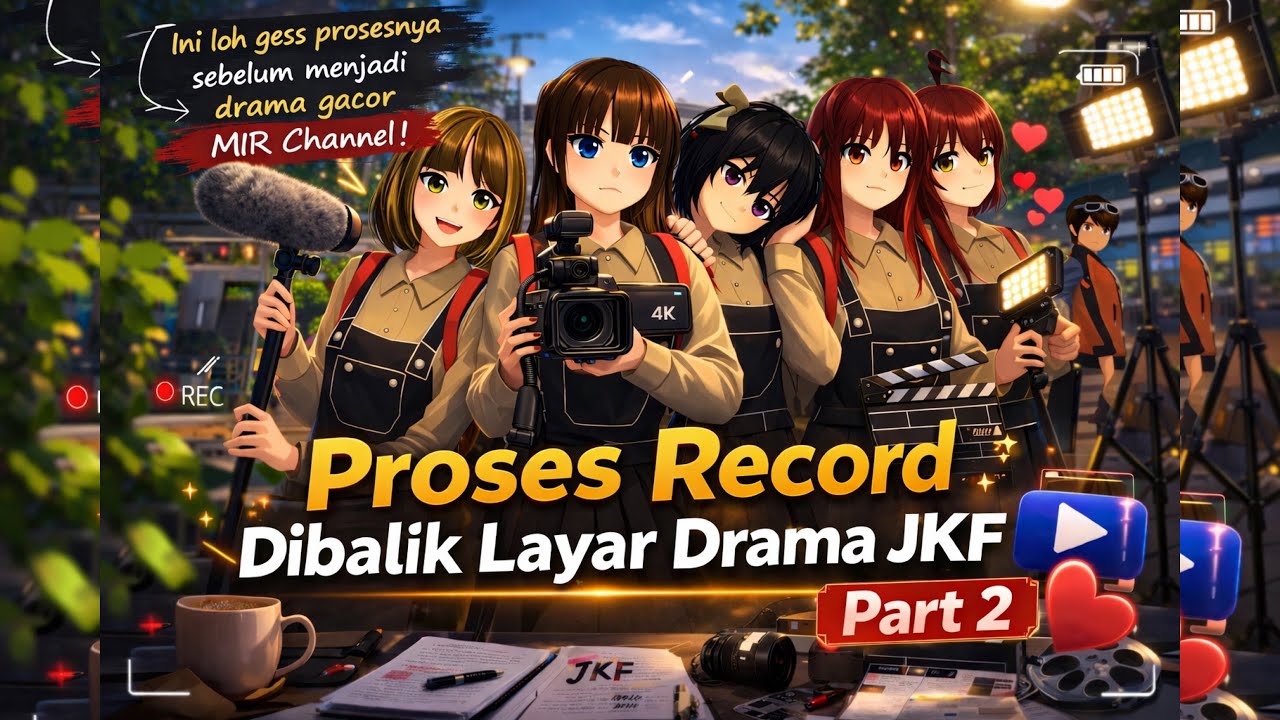 PROSES RECORD DIBALIK LAYAR DRAMA JKF ||CANA GARDEN’S CHAOS|| PART 2 || SAKURA SCHOOL SIMULATOR