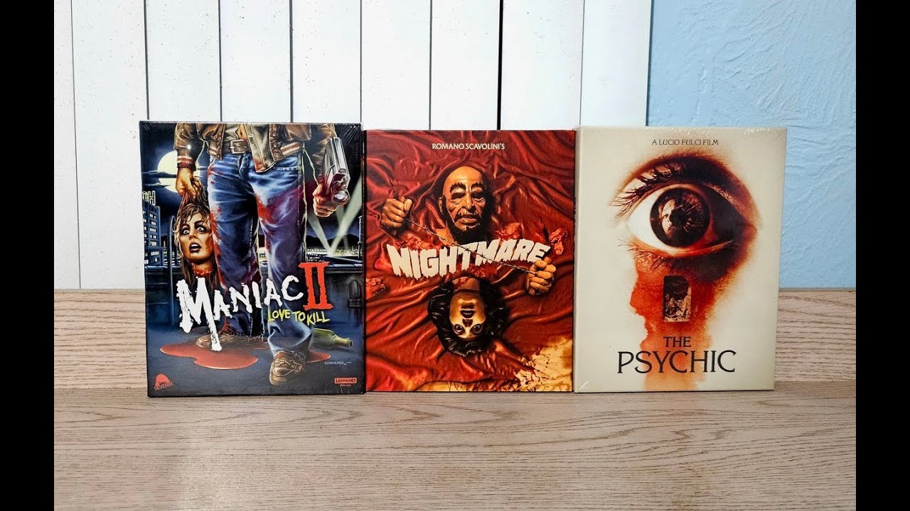 The Last Horror Film / Nightmare / The Psychic 4K UHD Blu-Ray Unboxing - Severin Films
