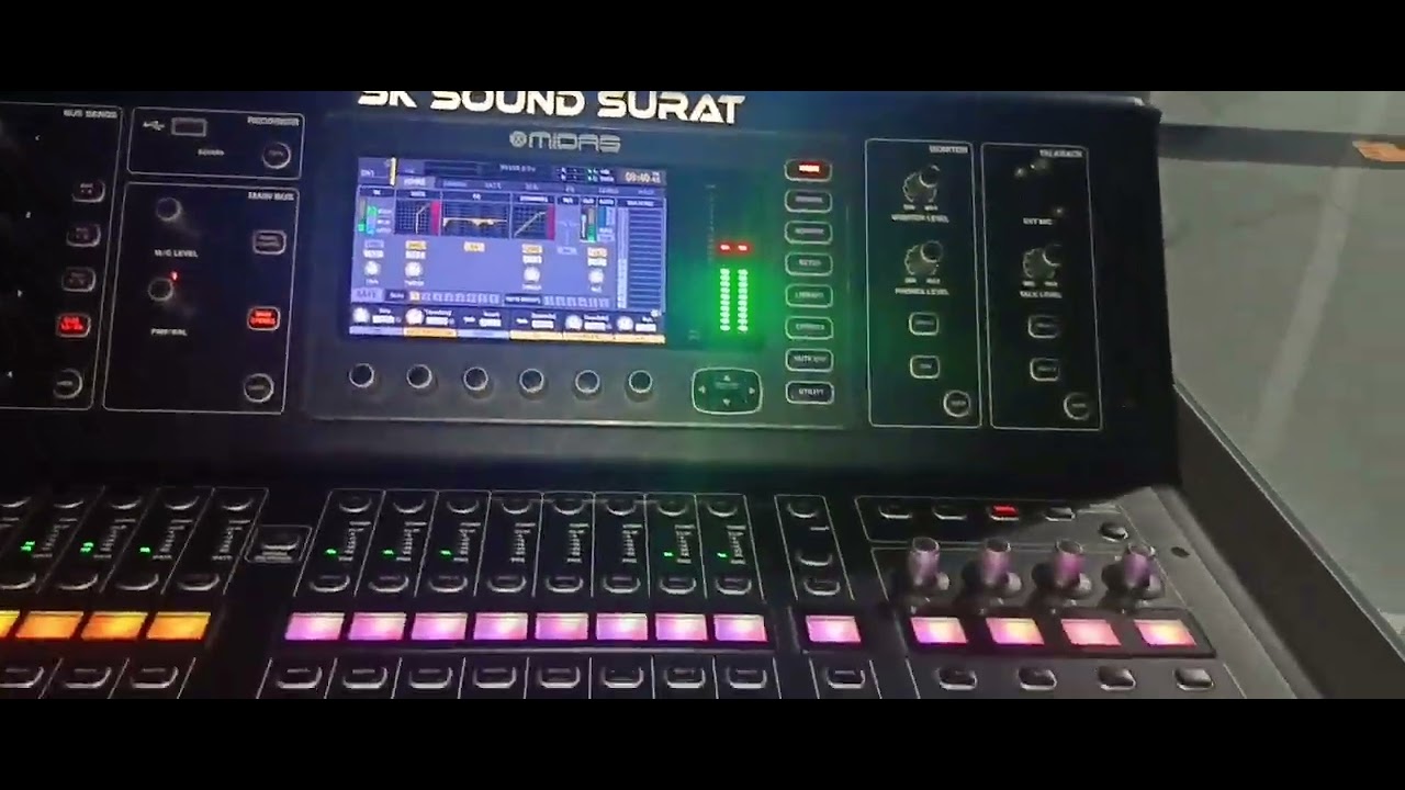 Multi track mix in MIDAS M32 (SK Sound Surat) live sound engineer