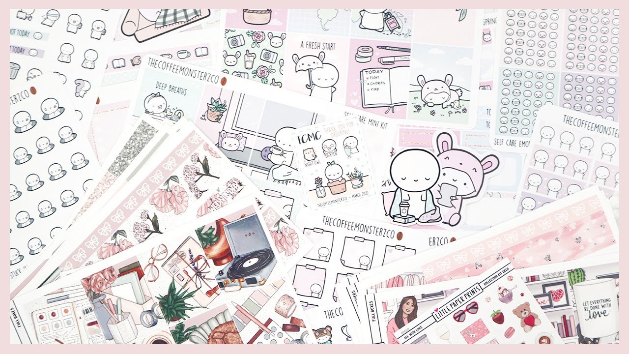 STICKER HAUL FT THECOFFEEMONSTERZCO & LITTLE PAPER PRINTS