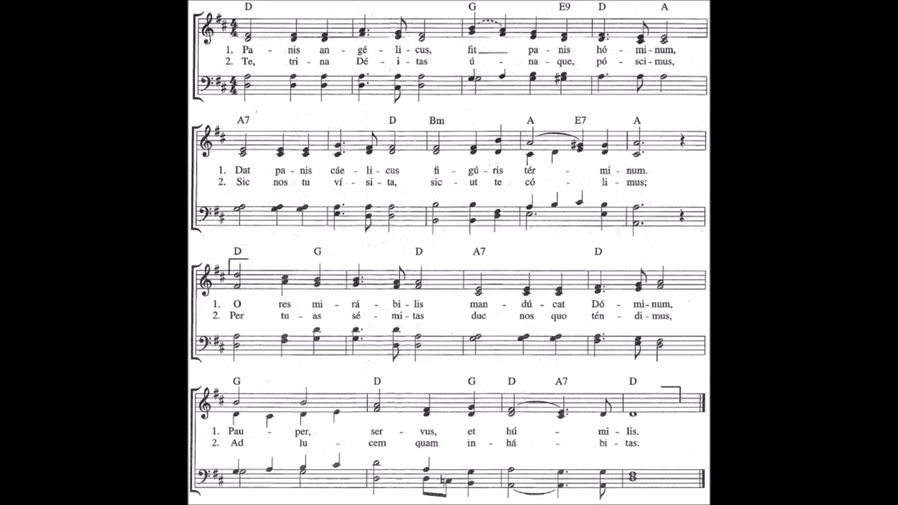 Panis Angelicus (Lambillotte) TENOR