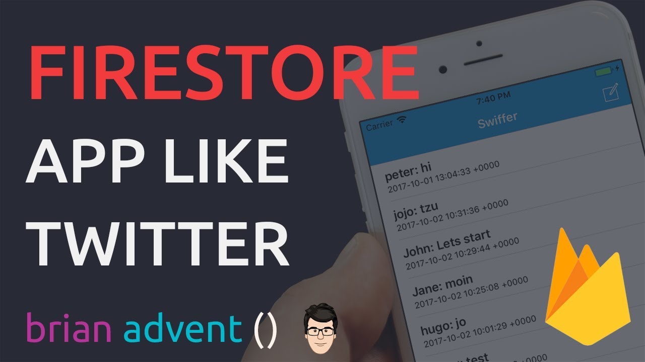 iOS Swift Tutorial: App like Twitter with Firestore Cloud Database
