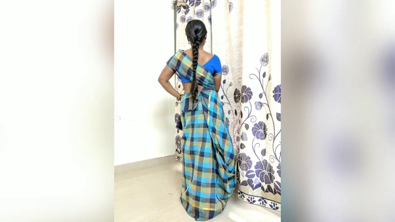PIN KOSUVAM SAREE // SAREE DRAPING //RAJALEKSHMI AKKA STYLE // HANDLOOM SAREE