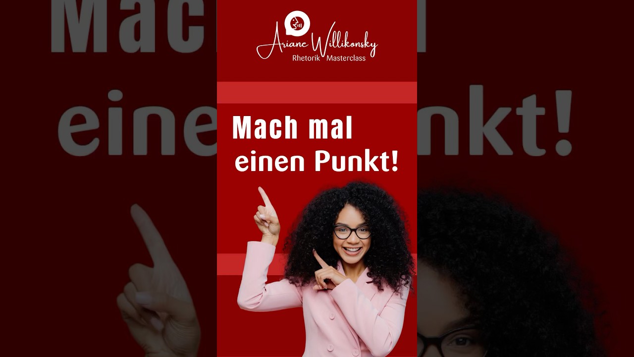 Sprechtechnik- Punkte machen