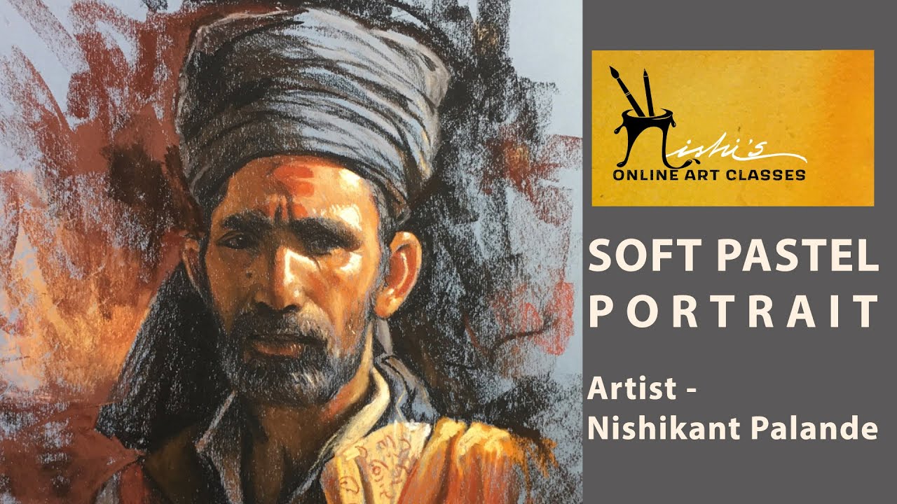 INDIAN MAN | SOFT PASTEL | PORTRAIT DEMO | ARTIST NISHIKANT