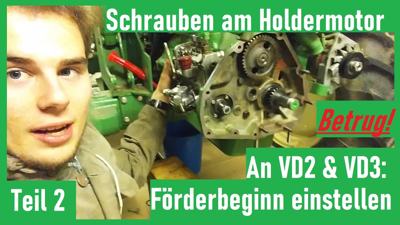 Schrauben am Holdermotor Teil 2/2 | Förderbeginn einstellen an Holder VD2 & VD3 Motoren | Betrug!