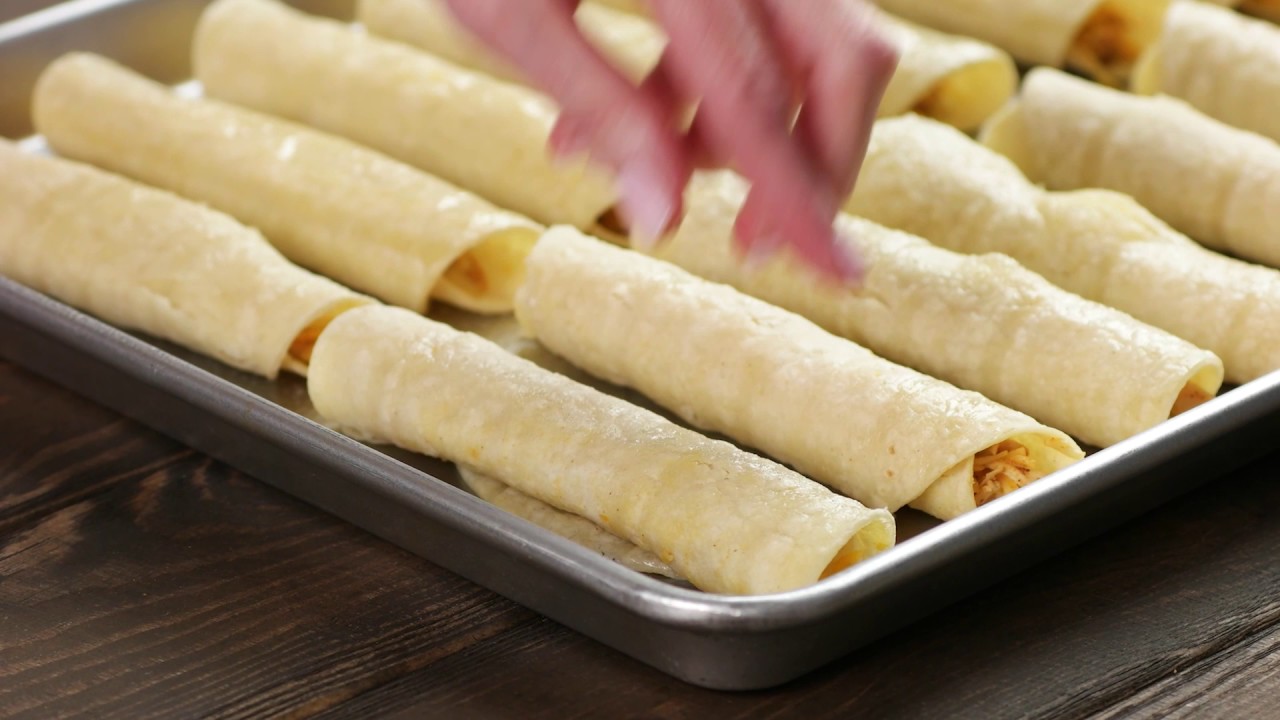 Baked Chicken Taquitos