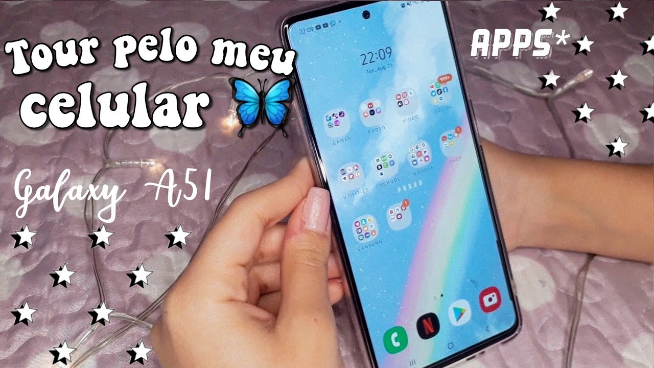 o que tem no meu celular?🦋 tour pelo meu celular 📲 *A51 Samsung*